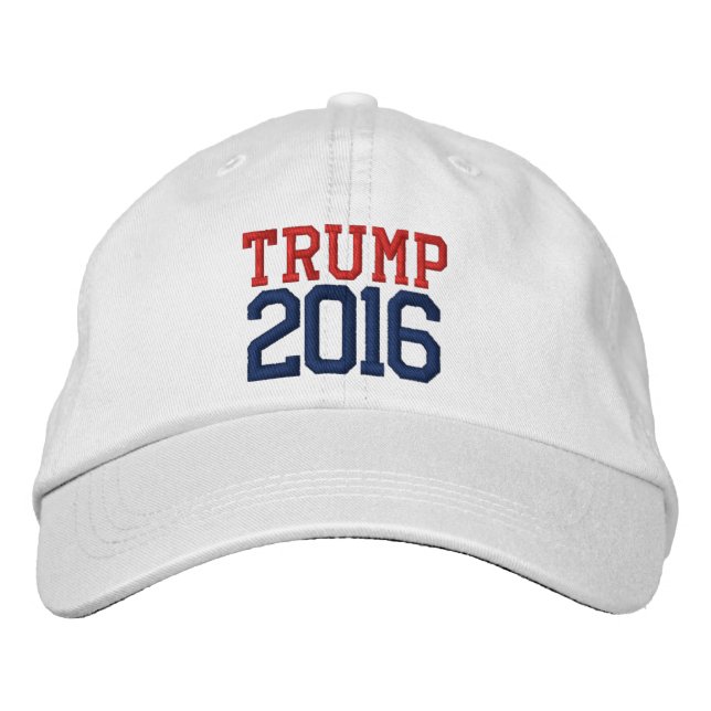 Casquette Brodée Donald Trump Président 2016 (Devant)