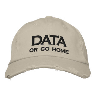 Casquette Brodée DONNÉES, ou rentrer à la maison