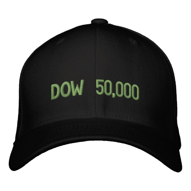 Casquette Brodée Dow 50 000 Stocks du marché (Devant)