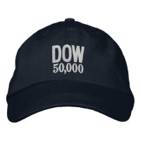 DOW Stock Market 50K 50,000 2025 Broderie personna
