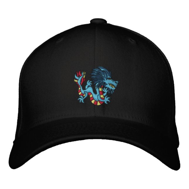 Casquette Brodée Dragon rayé (Devant)