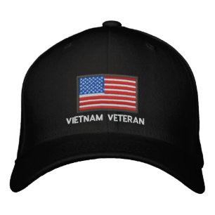 Casquette Brodée Drapeau américain - Amérique - Vietnam Vétérinaire