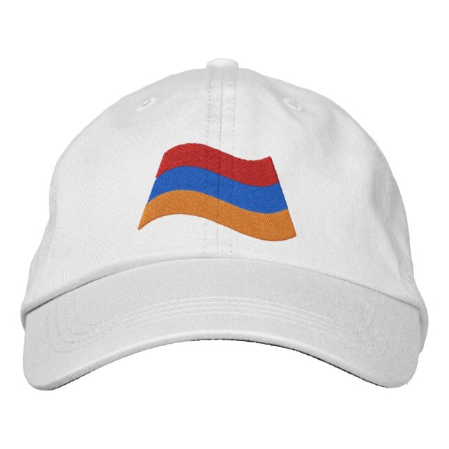 Casquette Brodée Drapeau arménien (Devant)