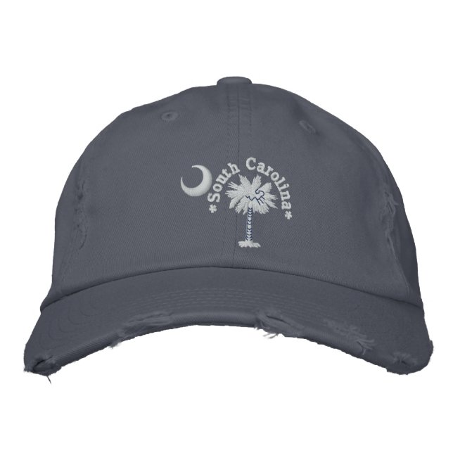 Casquette Brodée Drapeau d'État de Caroline du Sud (Devant)