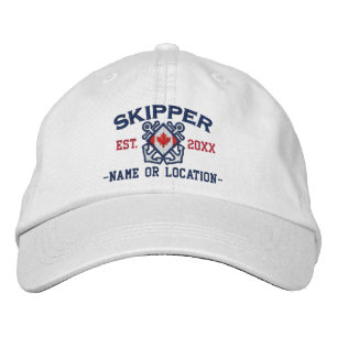 Casquette Brodée Drapeau marin canadien nautique