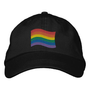 Casquette Brodée Drapeau traditionnel LGBTQ+ Pride Basse-Basse Brod