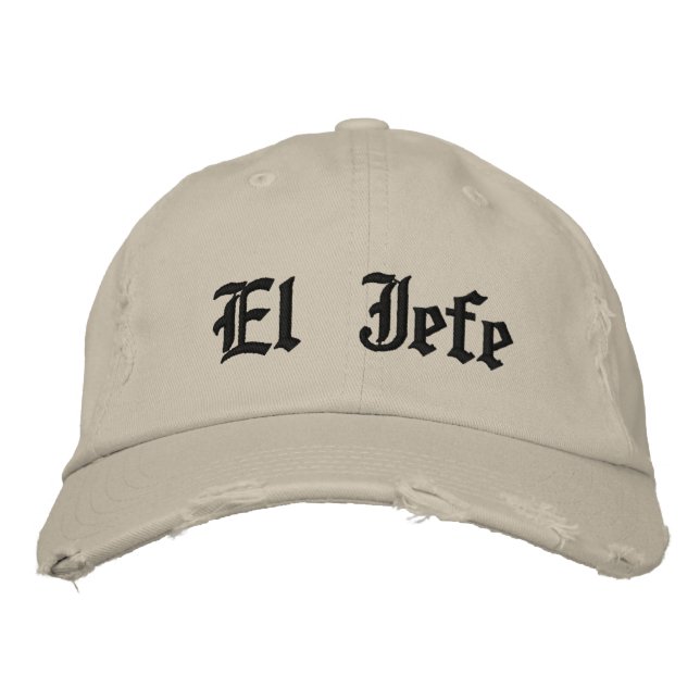 Casquette Brodée El Jefe (Devant)