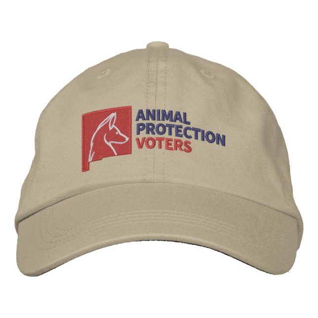 Casquette Brodée Électeurs pour la protection des animaux - Casquet (Devant)
