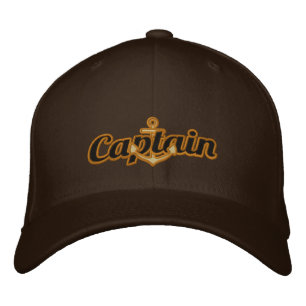 Casquette Brodée Elégant capitaine Ancre nautique Grande broderie