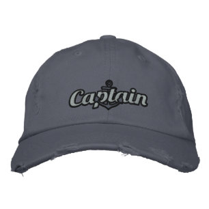 Casquette Brodée Elégant capitaine Ancre nautique Grande broderie