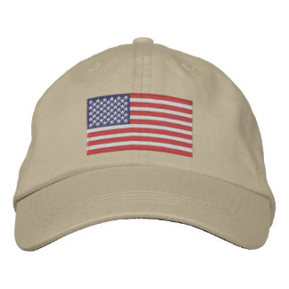 Casquette Brodée Embroidered American Flag Cap
