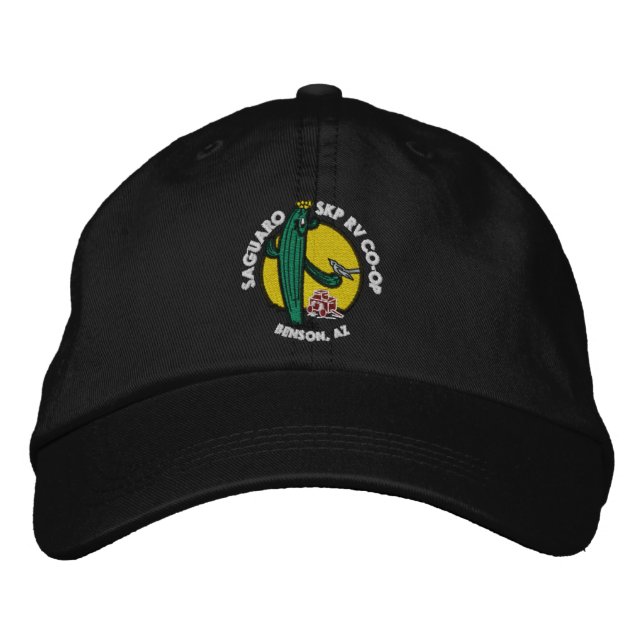 Casquette Brodée Embroidered Hat - Black (Devant)