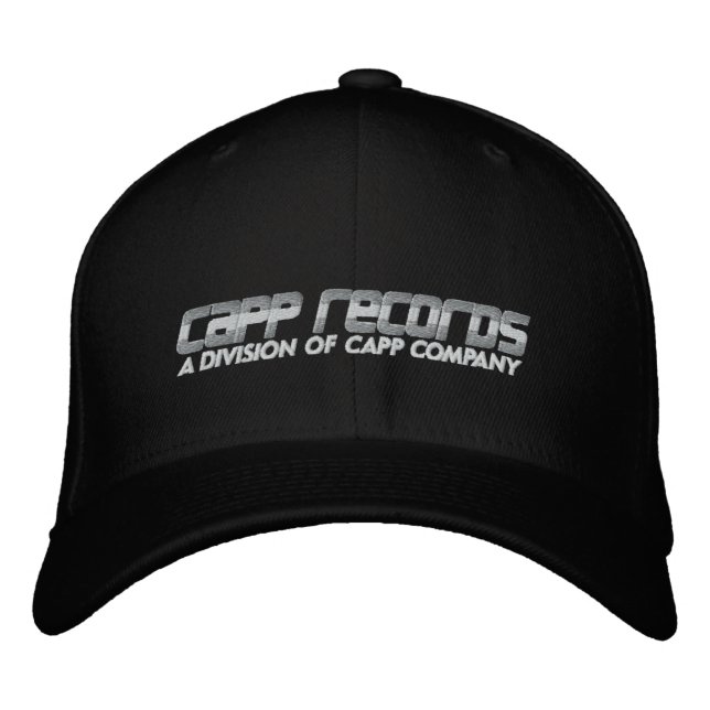 Casquette Brodée Enregistrements CAPP - [Noir] Logo de haute qualit (Devant)