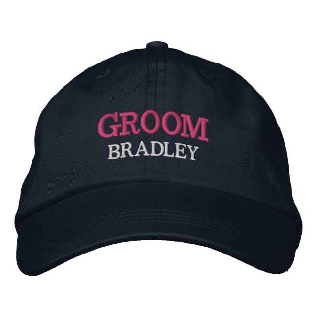 Casquette Brodée Enterrement de vie de garçon personnalisé sur mesu (Devant)