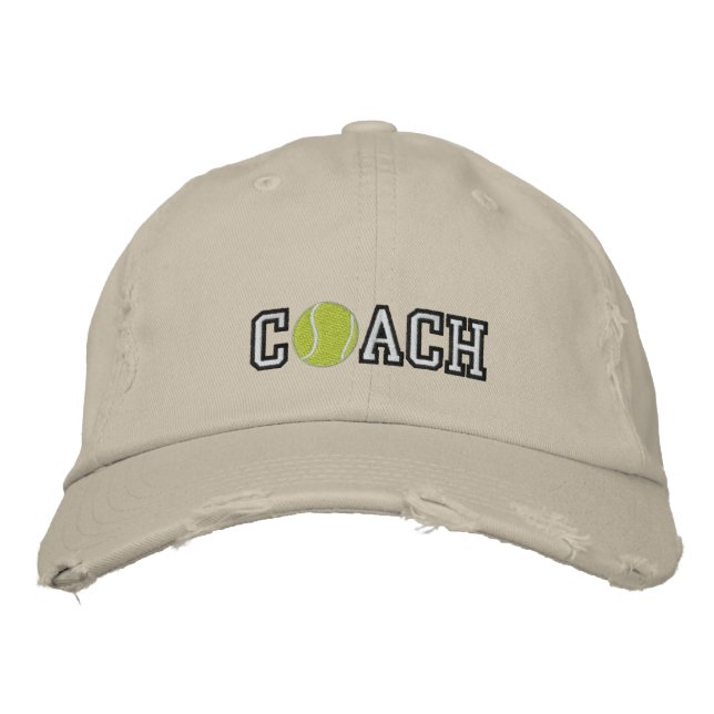 Casquette Brodée Entraîneur de tennis (Devant)