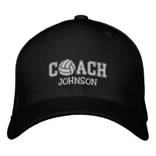 Casquette Brodée Entraîneur de volleyball - Votre nom
