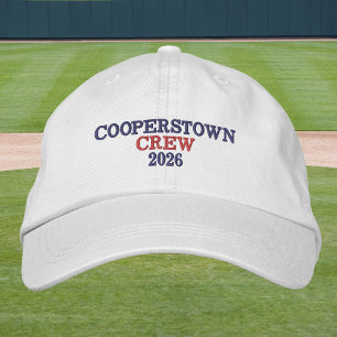 Casquette Brodée Équipage de Cooperstown brodé / Bleu et rouge