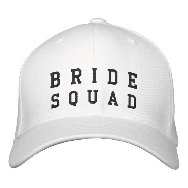 Casquette Brodée Équipe de mariées | Bachelorette Bridesmaid tendan (Devant)