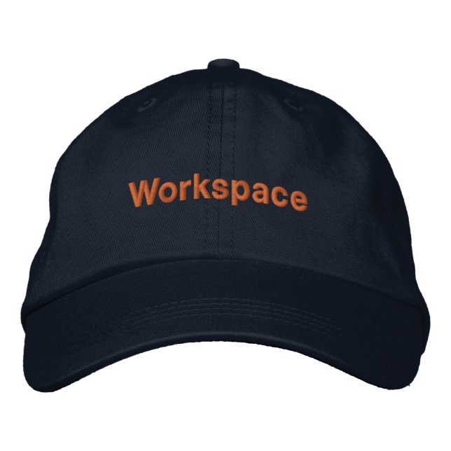 Casquette Brodée Espace de travail Imprimé bloc 2 Police Lovely and (Devant)
