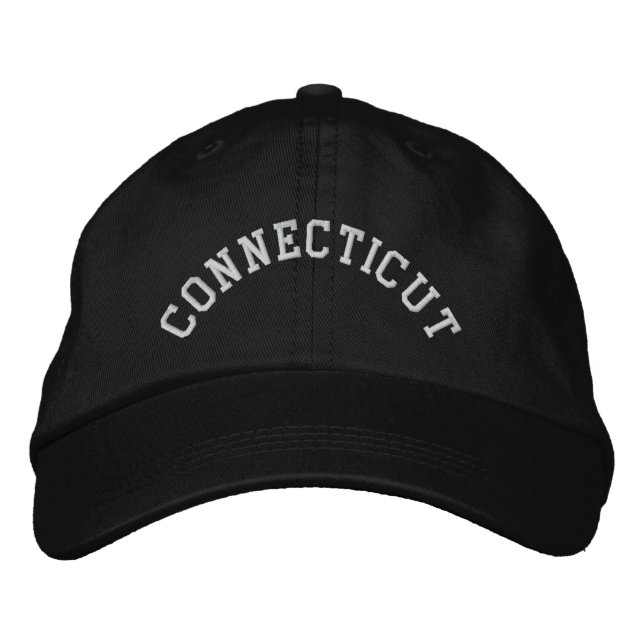 Casquette Brodée État du Connecticut brodé (Devant)
