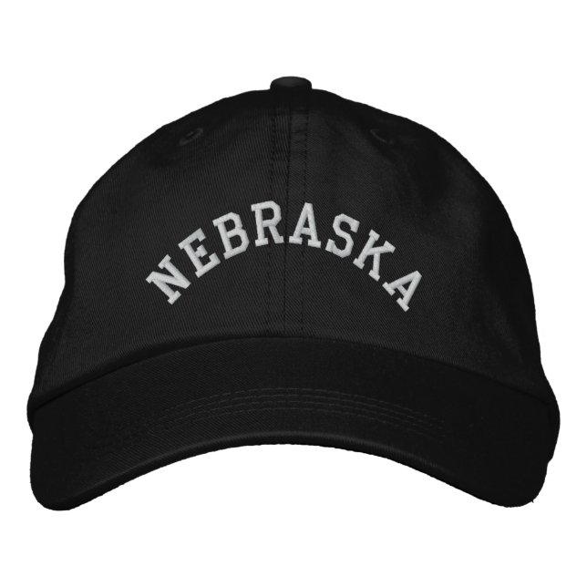 Casquette Brodée État du Nebraska brodé (Devant)