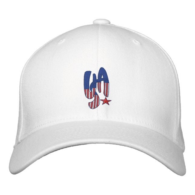 Casquette Brodée Étoile américaine W (Devant)