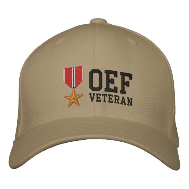 Casquette Brodée Étoile de bronze OEF (Devant)