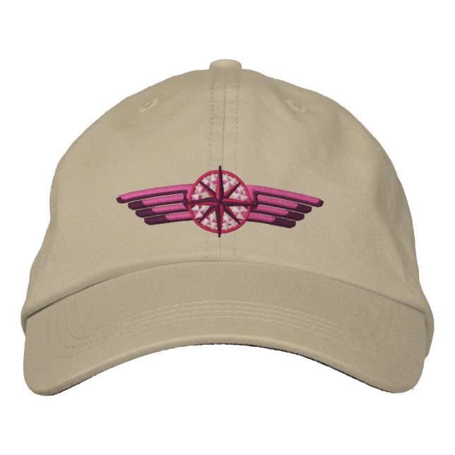 Casquette Brodée Étoile du Nord - Ailes pilotes (Devant)