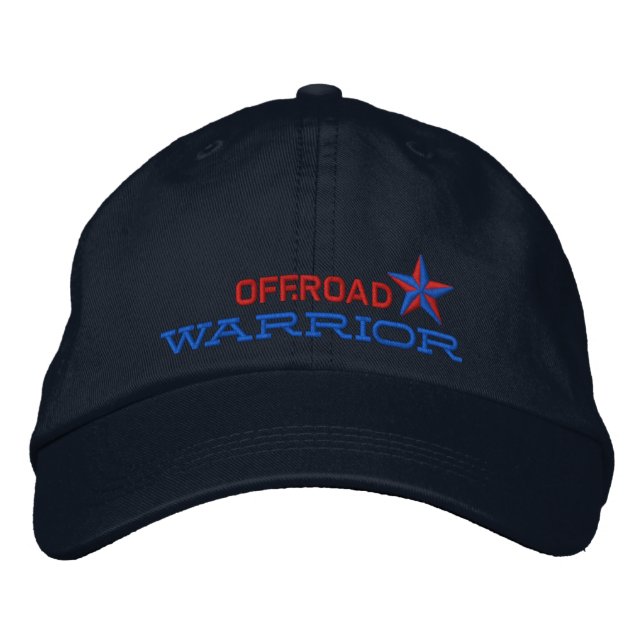 Casquette Brodée Étoile guerrière de Off Road (Devant)