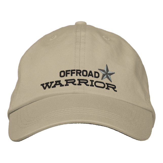 Casquette Brodée Étoile guerrière de Off Road (Devant)