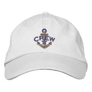 Casquette Brodée Étoile nautique d'équipage Broderie d'ancre