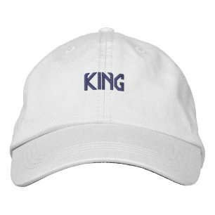 Casquette Brodée Expression ROI Sympa Cool Super Beau-Chapeau Blanc