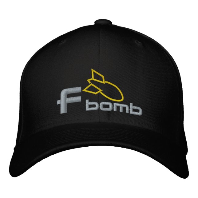 Casquette Brodée F Bombe (Devant)