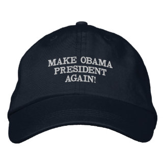 CASQUETTE BRODÉE FAITES PRÉSIDENT AGAIN D'OBAMA !