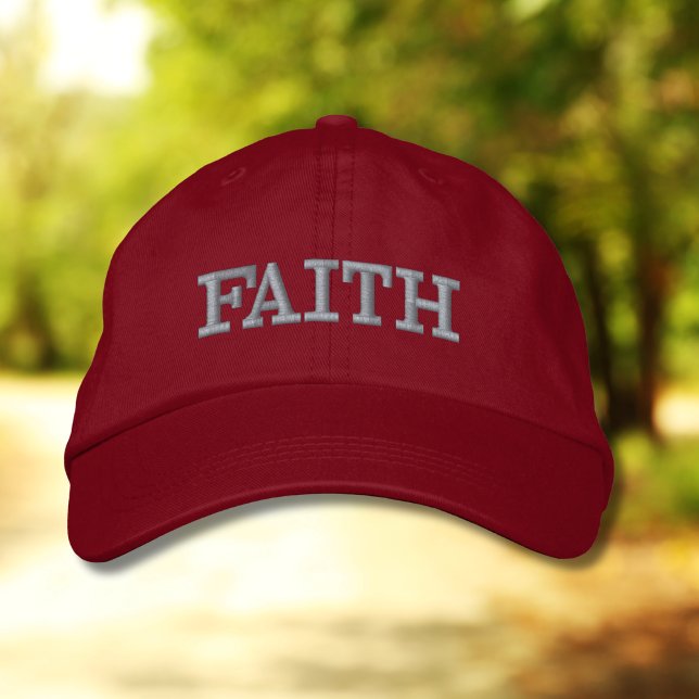 Casquette Brodée Faith Word Embroidered Hat (Créateur téléchargé)