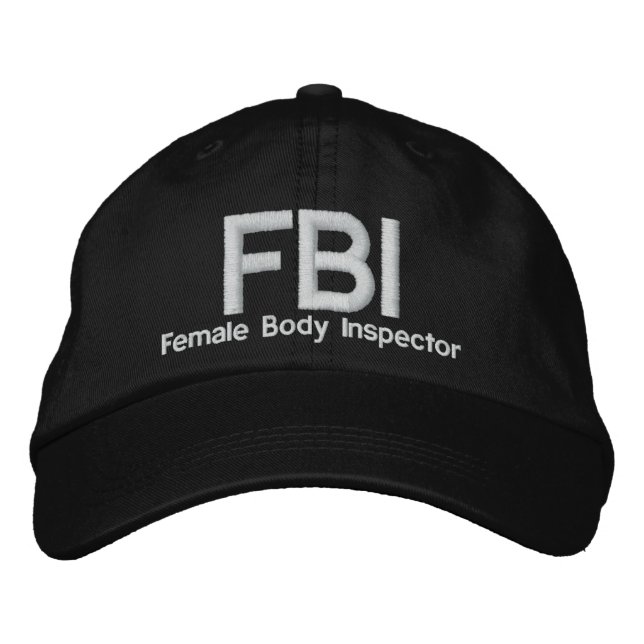 CASQUETTE BRODÉE FBI (Devant)