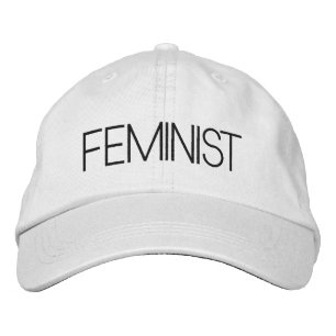 Casquette Brodée Feministe noir moderne