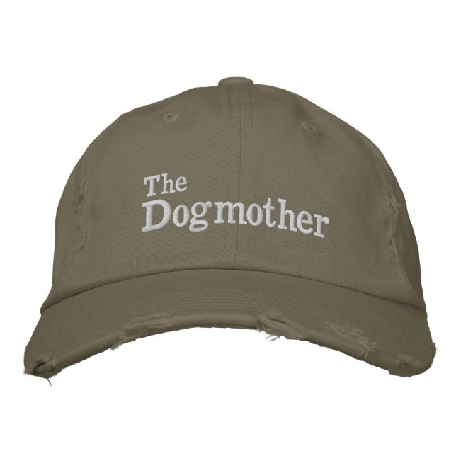Casquette Brodée Femme Chien Mère Fun Custom (Devant)