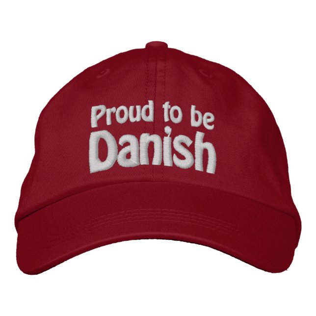Casquette Brodée Fier d'être danois (Devant)