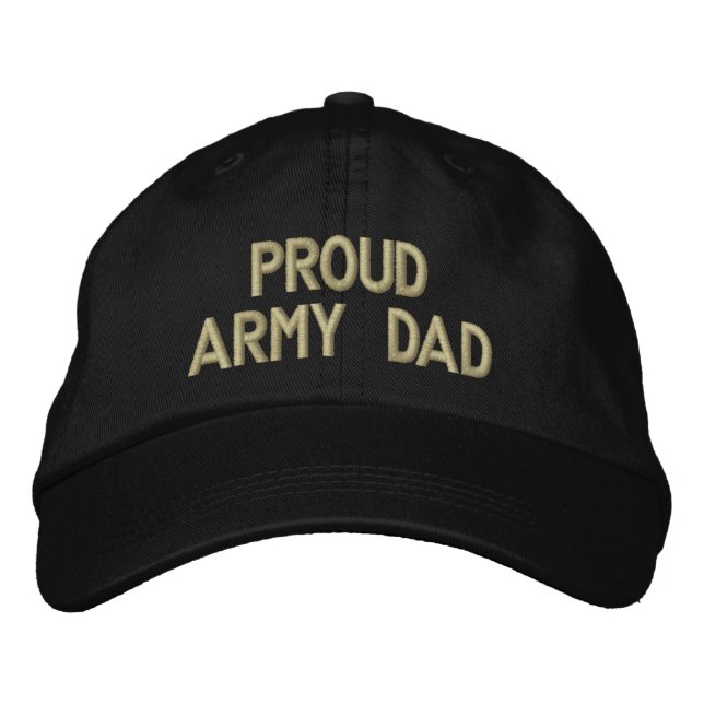 Casquette Brodée Fier papa de l'armée (Devant)