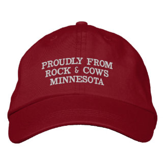 Casquette Brodée Fière des rochers et des vaches Minnesota Casquett