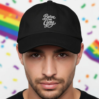 Casquette Brodée Fierté d'être né gay