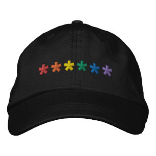 Casquette Brodée Fierté fleurs arc-en-ciel lgbtq mignon moderne