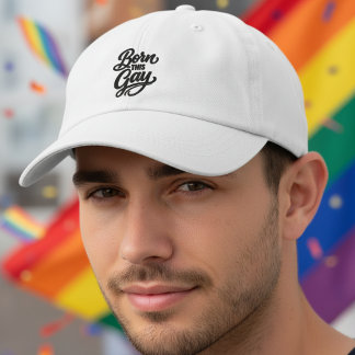 Casquette Brodée Fierté Gay Née Ainsi