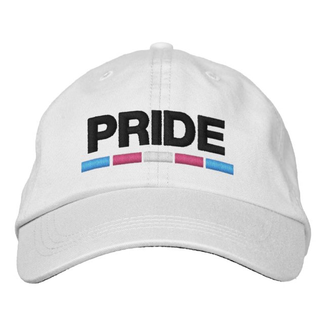 Casquette Brodée Fierté trans (Devant)