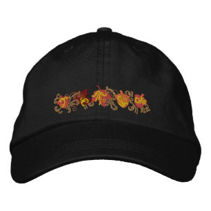 Casquette Brodée Filige feuille automne
