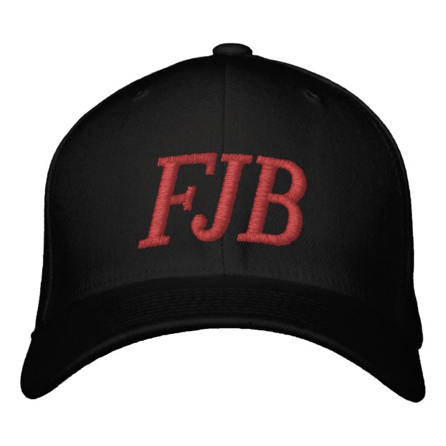 Casquette Brodée FJB Buck Fiden, drôle d'anti joe Biden (Devant)