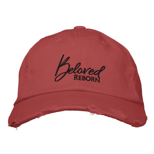Casquette Brodée Foi bien-aimée renaissante Foi chrétienne Brodée (Devant)