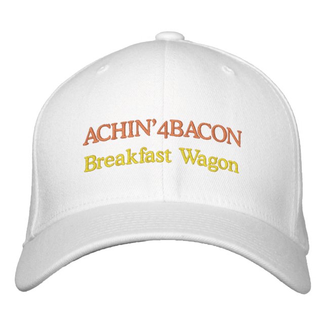 Casquette Brodée Funky Novelty Mens Sports ACHIN'4BACON (Devant)