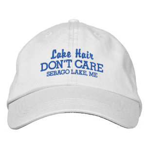 Casquette Brodée Funny Lake Hair Ne vous souciez pas Nom du lac per
